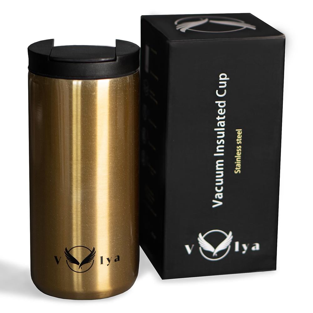 Термостакан vOlya 400 мл Золотой глянцевый/Нержавеющая сталь