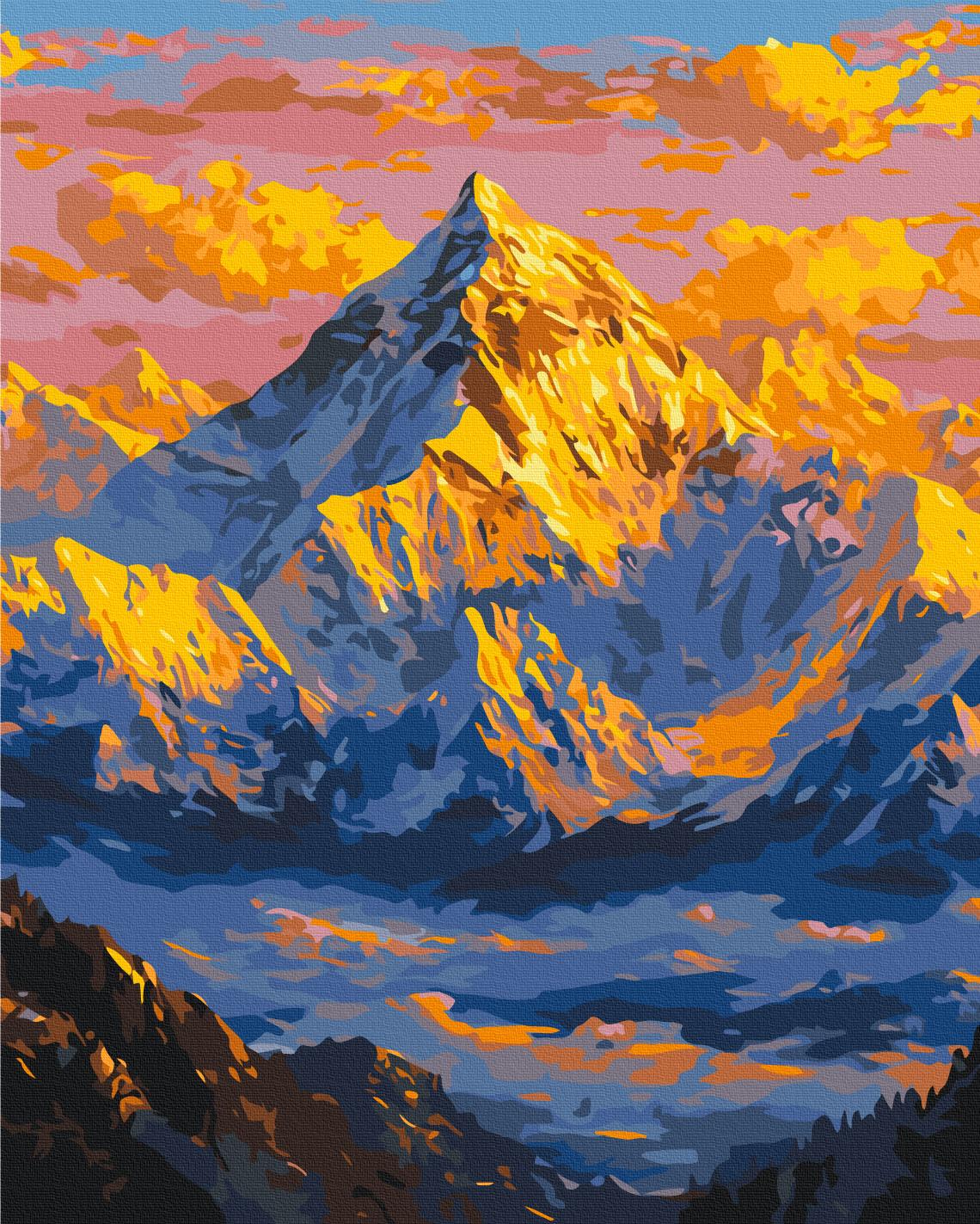 Картина по номерам Brushme Солнце над горами 40x50 см (BS54490) Картина по номерам Brushme Солнце над горами 40x50 см (BS54490)