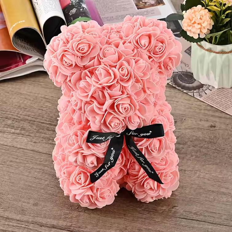 Подарочный мишка в коробке из роз Teddy Flower 25 см Нежно-розовый (2104618700) - фото 9 Подарочный мишка в коробке из роз Teddy Flower 25 см Нежно-розовый (2104618700) - фото 9
