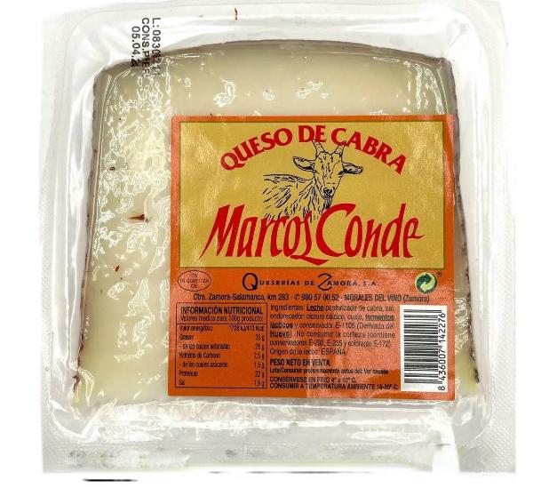 Сыр из козьего молока полувыдержанный Marcos Conde Queso de Cabra Semicurado 150г - фото 1