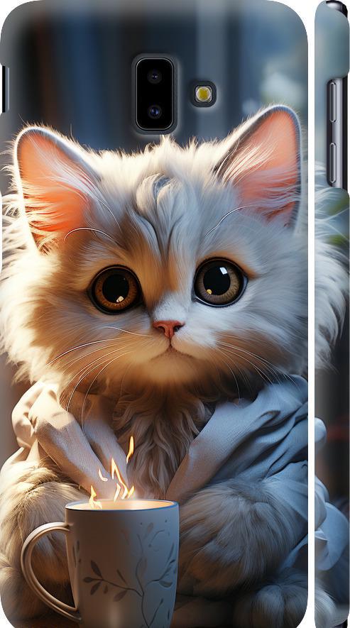 Чехол на Samsung Galaxy J6 Plus 2018 White cat (5646m-1586-42517) Чехол на Samsung Galaxy J6 Plus 2018 White cat (5646m-1586-42517)
