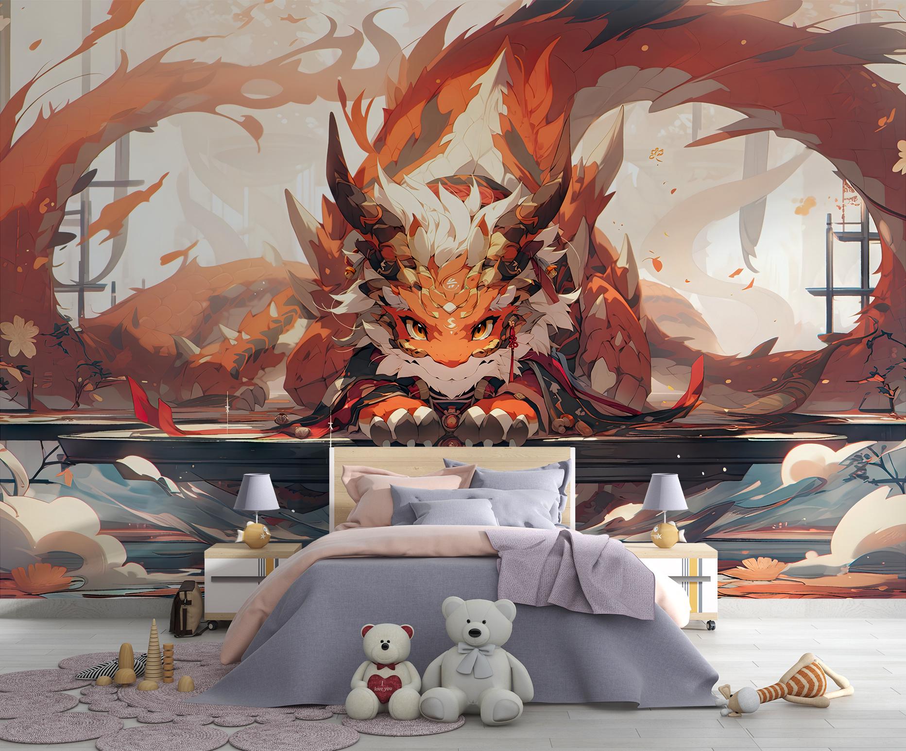 Фотообои флизелиновые Upstream Японский дракон защитник 230х153 см (S5KID-073/3) - фото 6 Фотообои флизелиновые Upstream Японский дракон защитник 230х153 см (S5KID-073/3) - фото 6