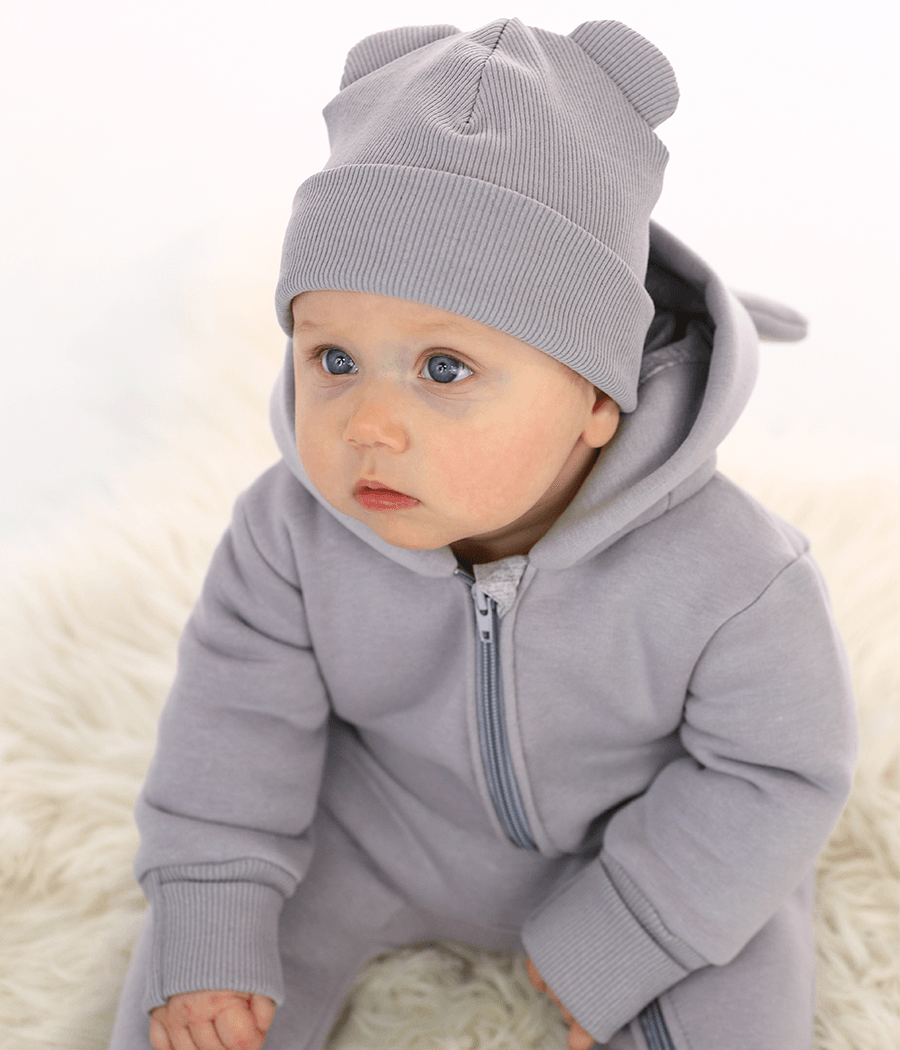 Комбинезон детский Bunny Box Микки с ушками триника утепленный р. 68 Серый (20302683) - фото 4 Комбинезон детский Bunny Box Микки с ушками триника утепленный р. 68 Серый (20302683) - фото 4