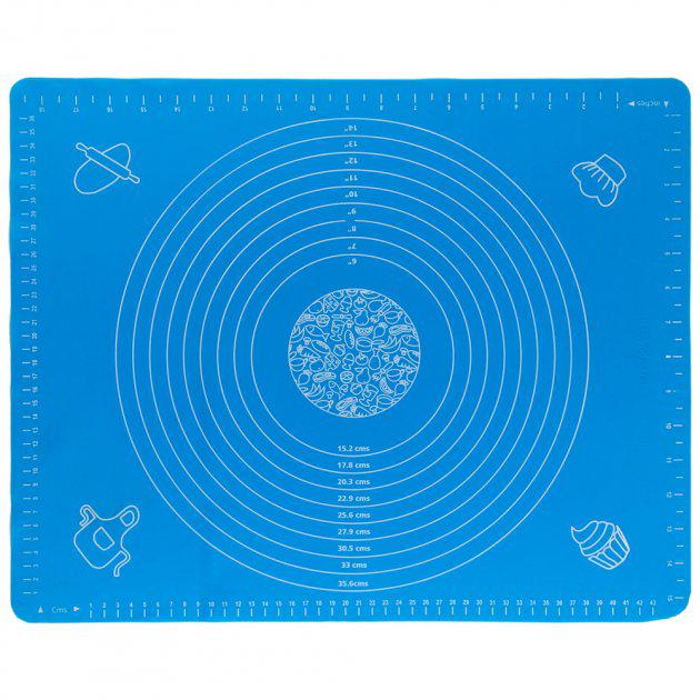 Коврик для раскатки теста 50х40 см Синий (ad9fad83)