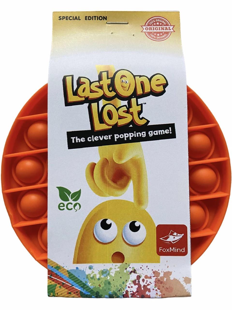 Игрушка антистресс Pop It Last One Lost силиконовый круг Оранжевый (poplastone140) - фото 1