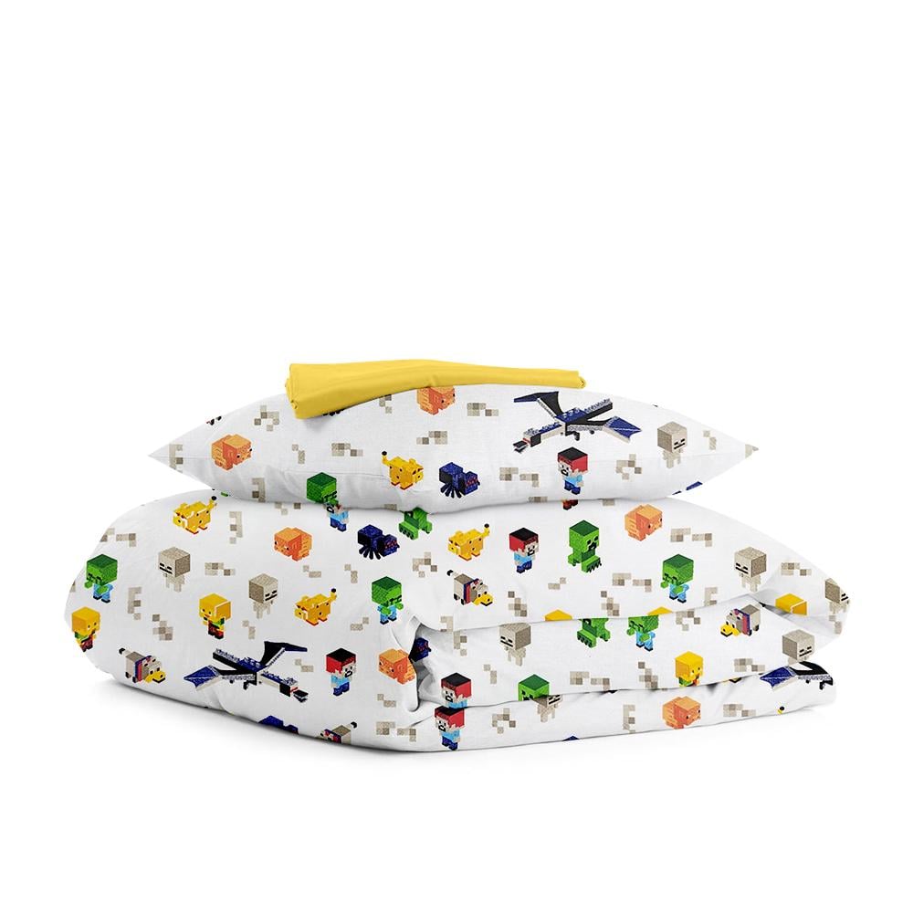 Комплект белья Cosas Minecraft постельного подросткового на резинке 160х220 см (4822052109021)