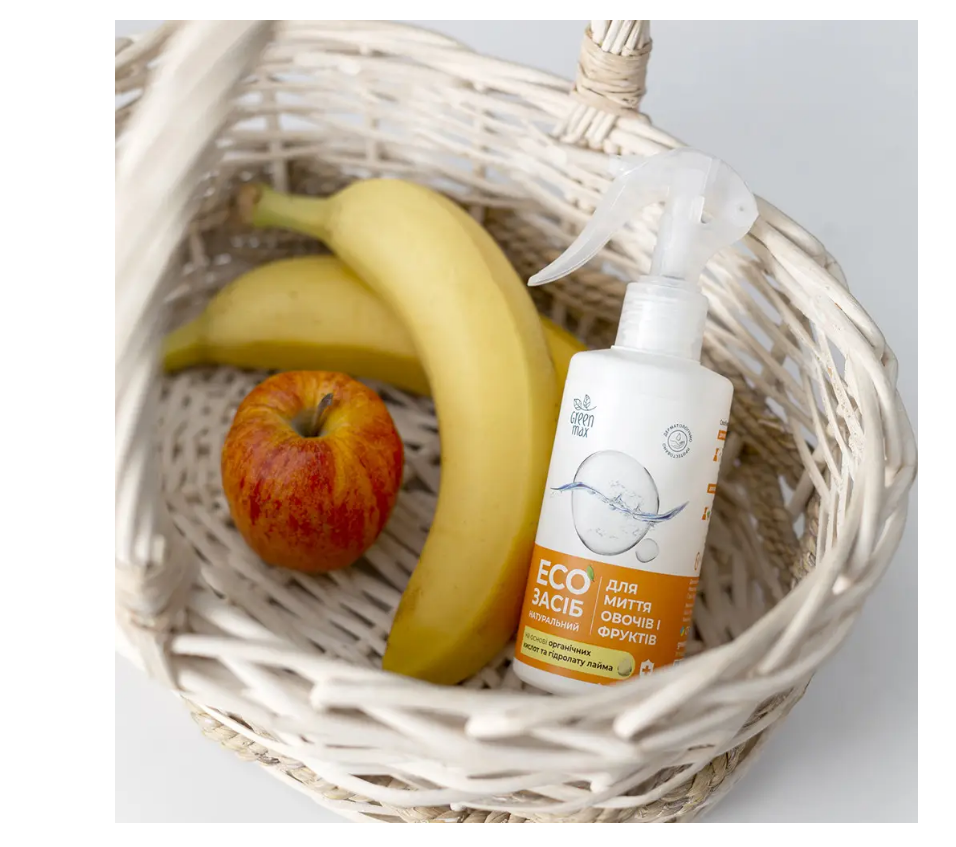 EКОзасіб для миття овочів і фруктів Green Max 200 мл (1837711201) - фото 4 EКОзасіб для миття овочів і фруктів Green Max 200 мл (1837711201) - фото 4