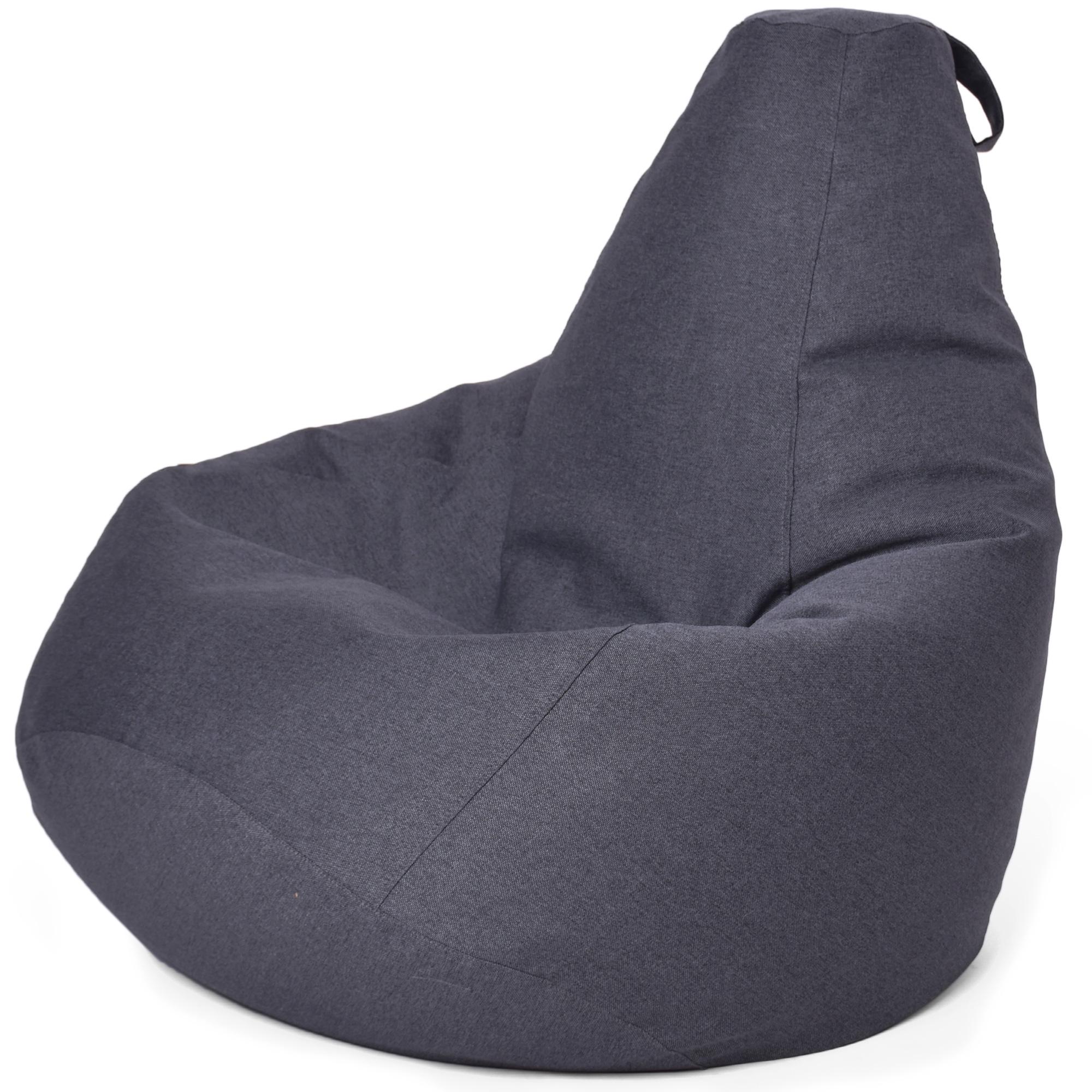 Крісло-мішок iQmebel груша Рогожка 2XL 120х85 см Сірий (01327)