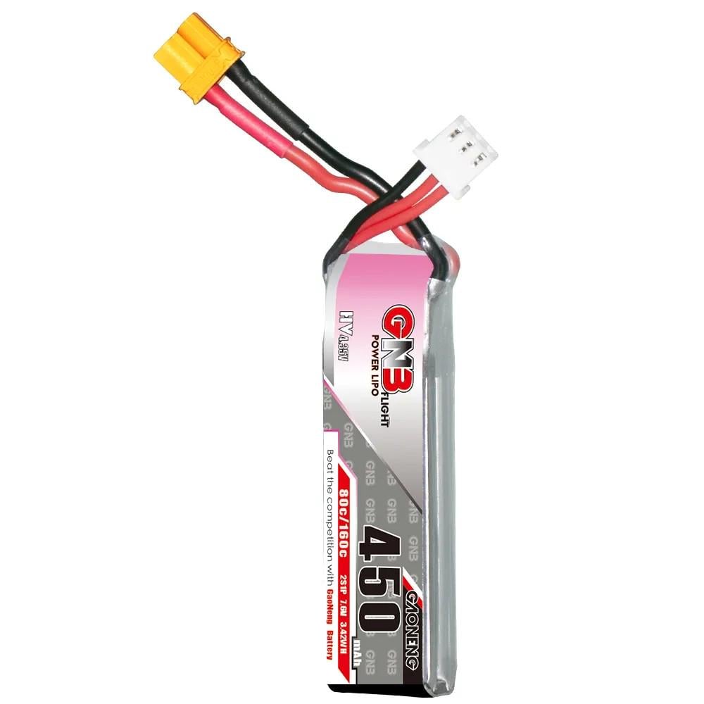 Батарея GNB 2S 450 mAh 7,6V 80C/160C XT30 - фото 2