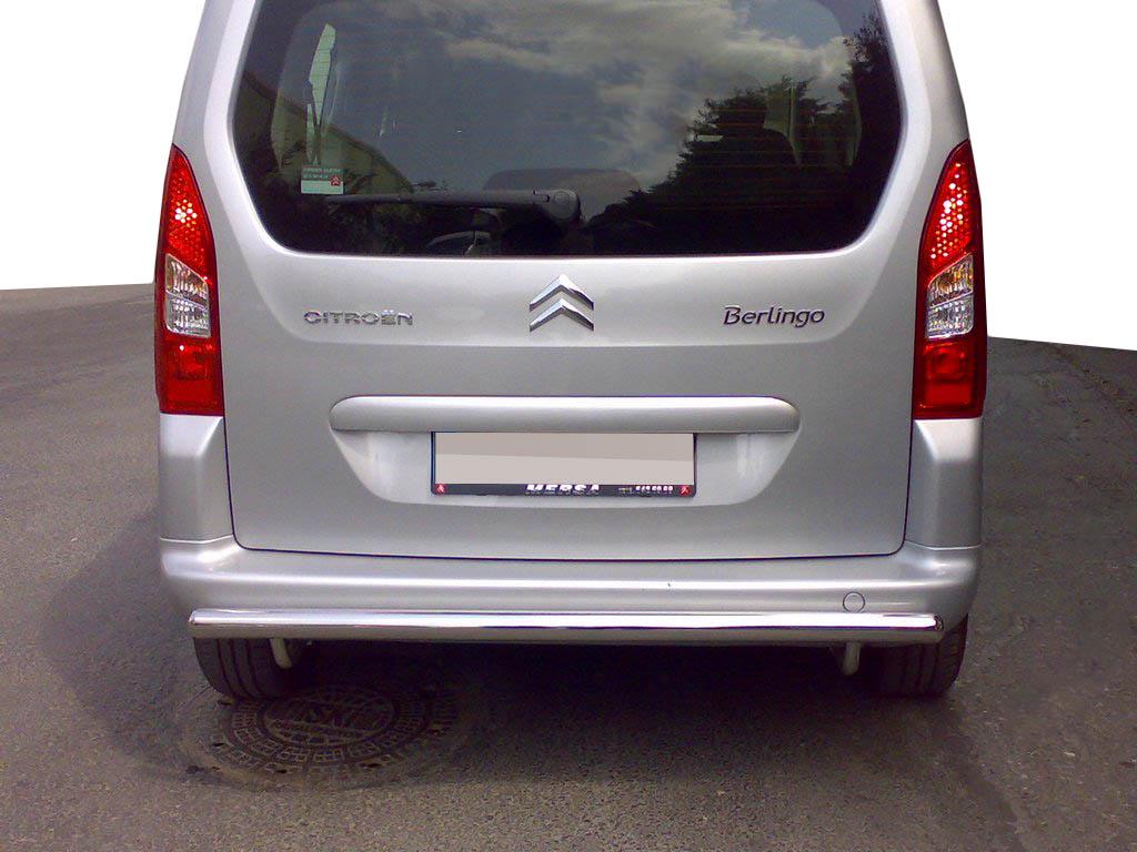 Задняя защита AK002 51 мм CAN для Citroen Berlingo 2008-2018 гг. нержавеющая сталь Хром