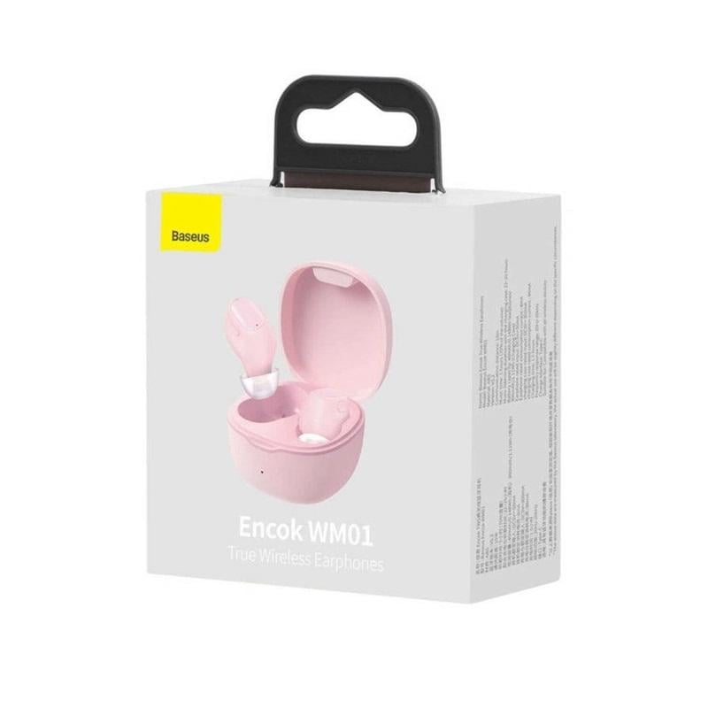 Навушники бездротові Baseus Bowie WM01 True Wireless Earphones Pink (NGTW370004)