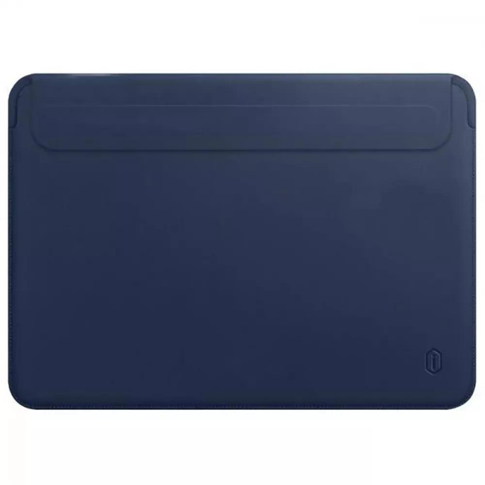 Чехол для ноутбука на магните WIWU Skin Pro 2 Leather Sleeve for MacBook 15,3" Navy Blue (14197277)