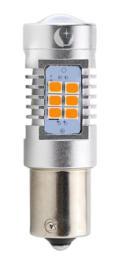 Автолампа STELLAR LED 4G21 PY21 W/1156 Amber 150° Желтый