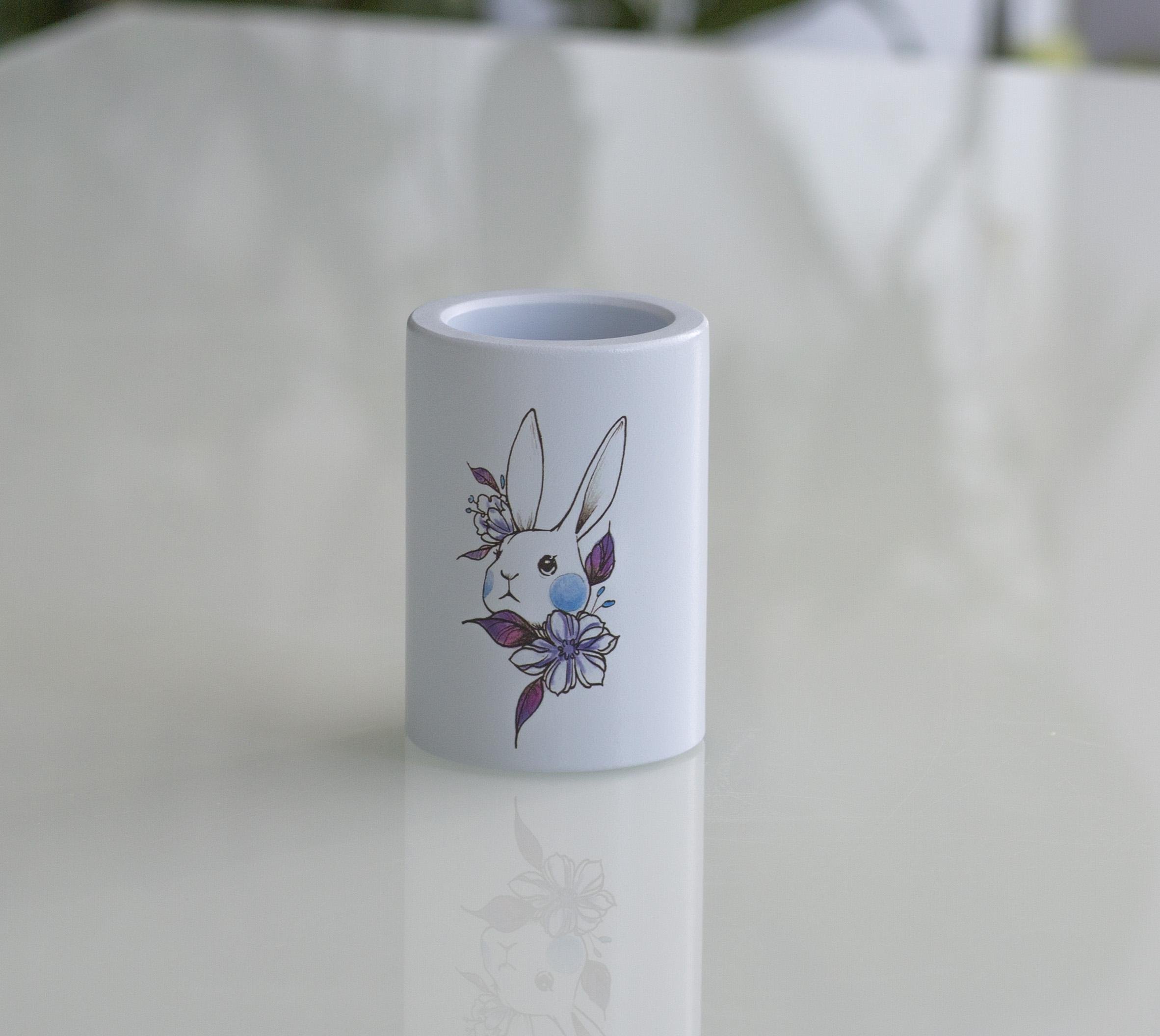 Подставка-органайзер/стакан для канцелярии CUTE Elongate Bunny Blue