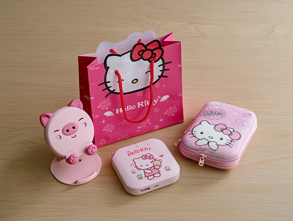ᐉ Подарочный набор Hello Kitty Повербанк/Чехол/Держатель