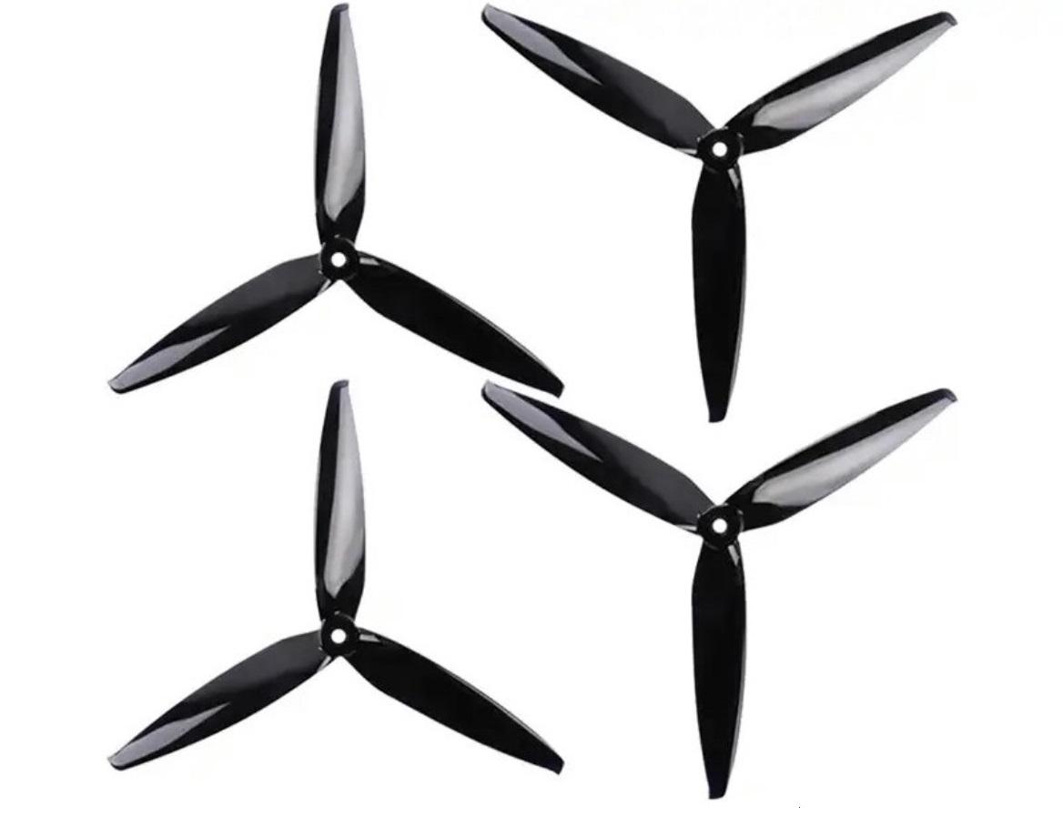 Пропеллеры для квадрокоптеров Gemfan 7х4х3 2 пары 2хCW+2хCCW 178 мм 7,9 г Черный (00-00022813)