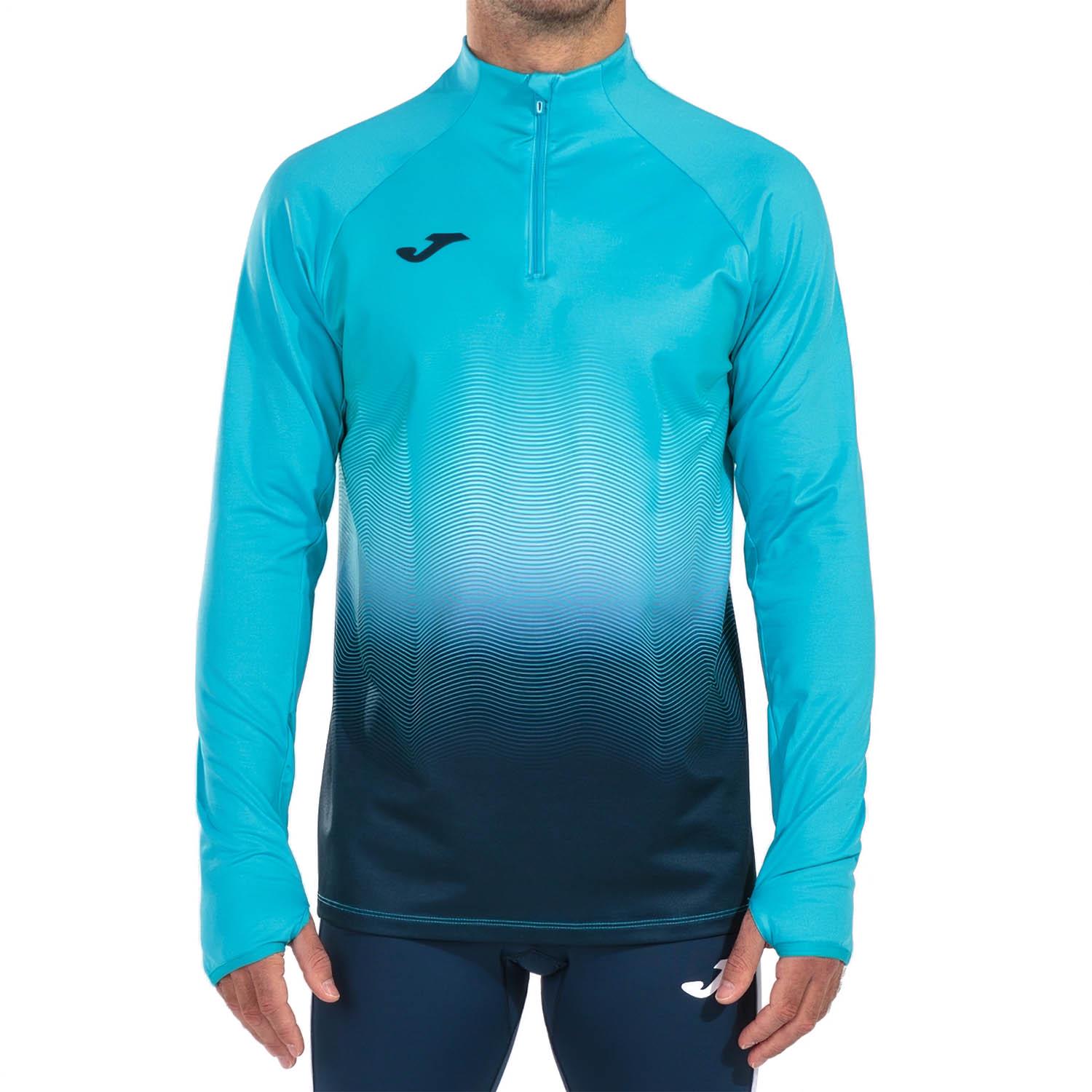 Реглан Joma 101541.013 Elite Vii Sweatshirt L Fluor Turquoise/Dark Navy (8424309071615)