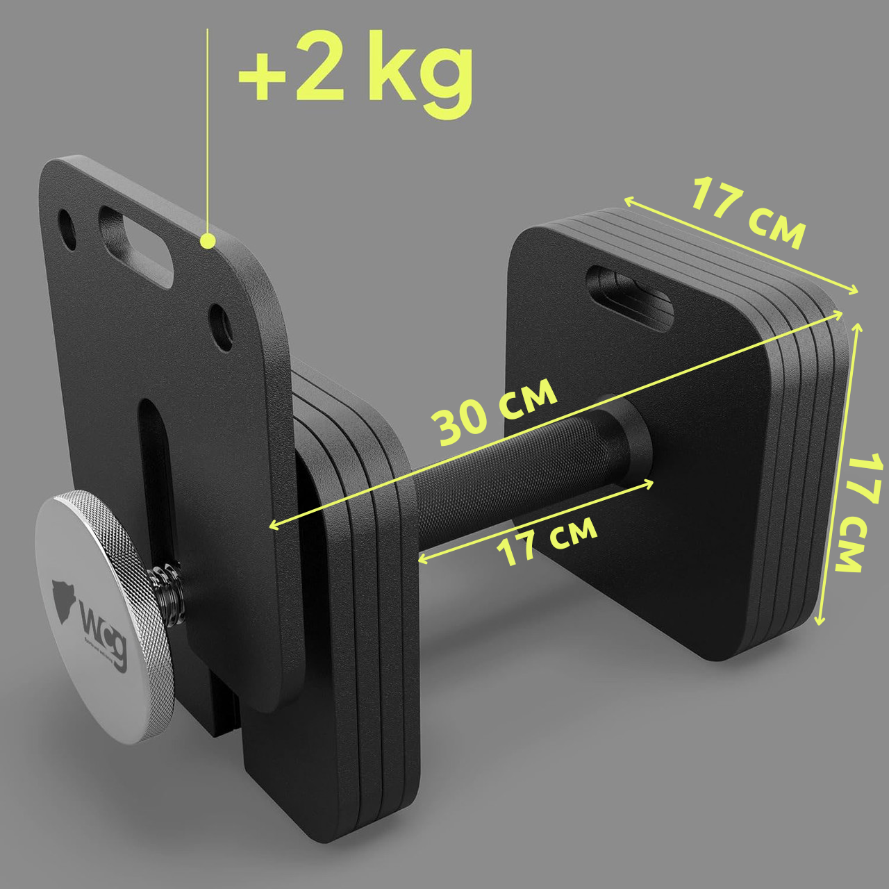 Гантель модульная регулируемая стальная разборная WCG квадратная для силовых тренировок дома с 10 уровнями веса 4-24 кг Черный (SQUARE241) - фото 11 Гантель модульная регулируемая стальная разборная WCG квадратная для силовых тренировок дома с 10 уровнями веса 4-24 кг Черный (SQUARE241) - фото 11