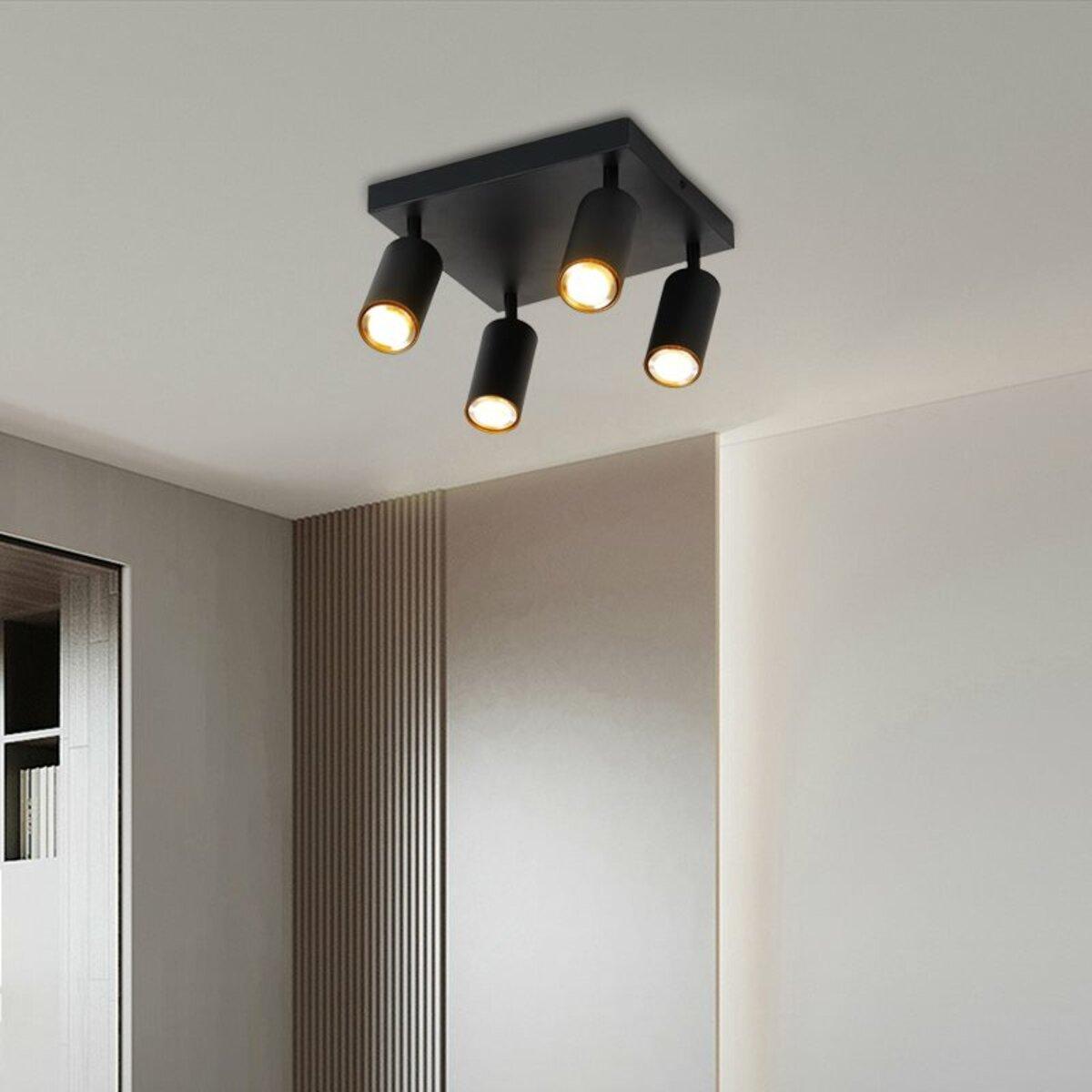 Споты Sirius на четыре плафона под лампу GU10 Черный (INN-23196BK) - фото 3 Споты Sirius на четыре плафона под лампу GU10 Черный (INN-23196BK) - фото 3