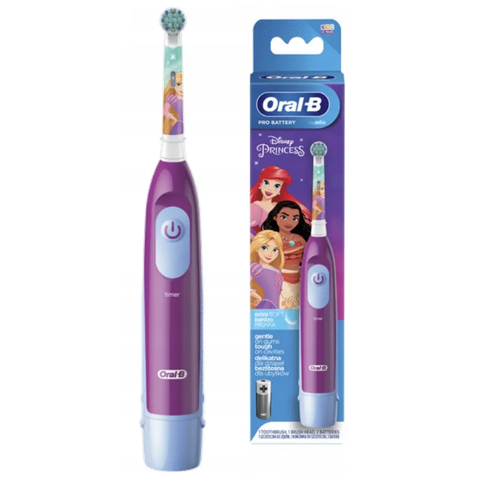 Електрична зубна щітка Oral-B дитяча Princess на батарейці (5580000087454)