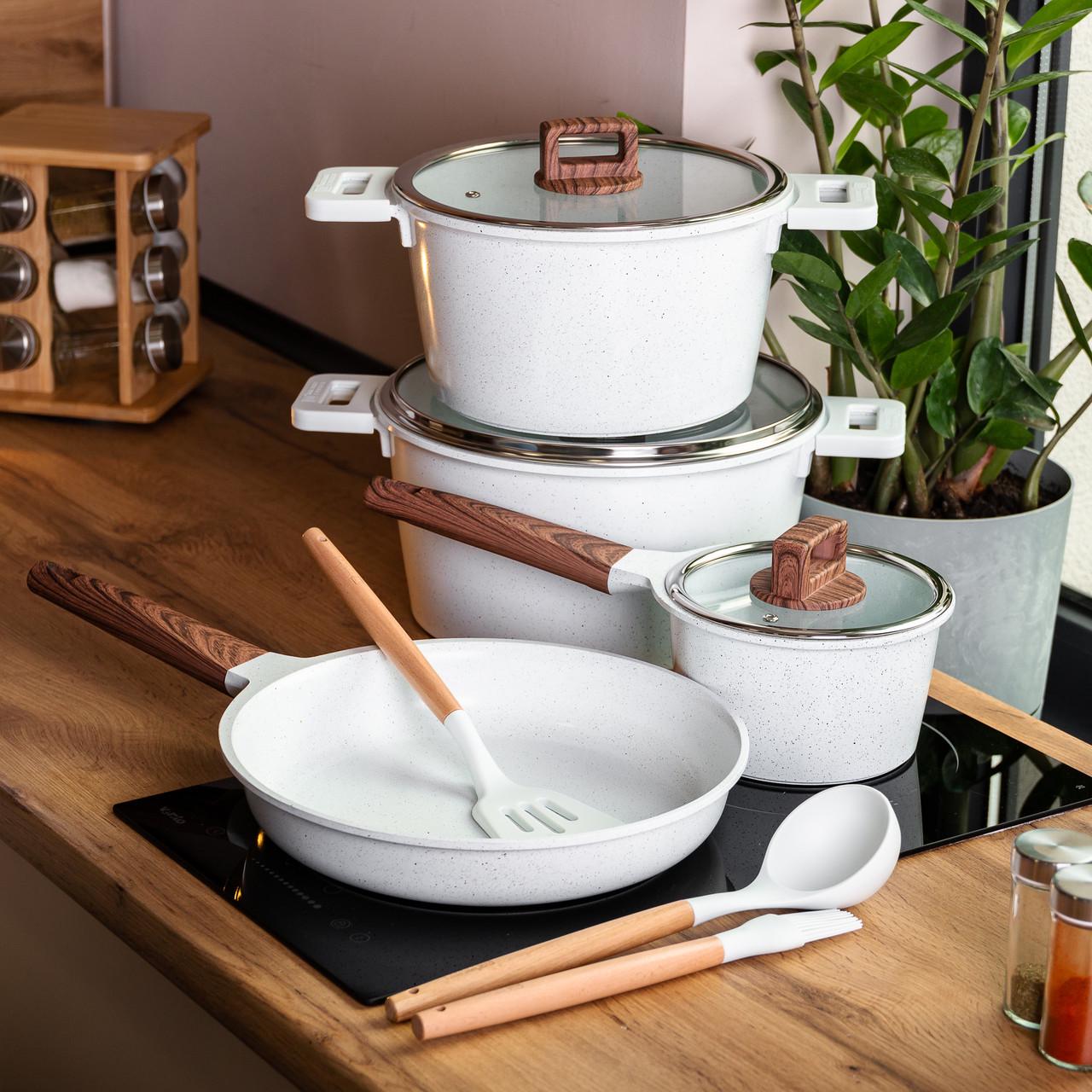 Набор посуды MGC с лопаткой/половником и щеткой Белый - фото 7 Набор посуды MGC с лопаткой/половником и щеткой Белый - фото 7