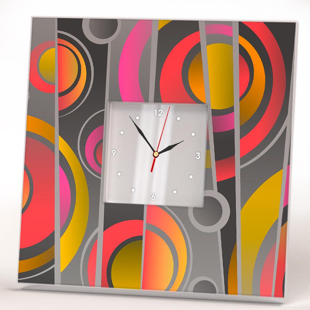 Часы дизайнерские Абстракция Круги 260x260 мм (C04201)