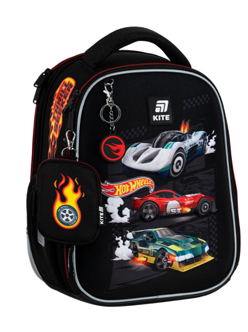 Шкільний каркасний рюкзак KITE Education Hot Wheels HW25-555S (4063276197955)