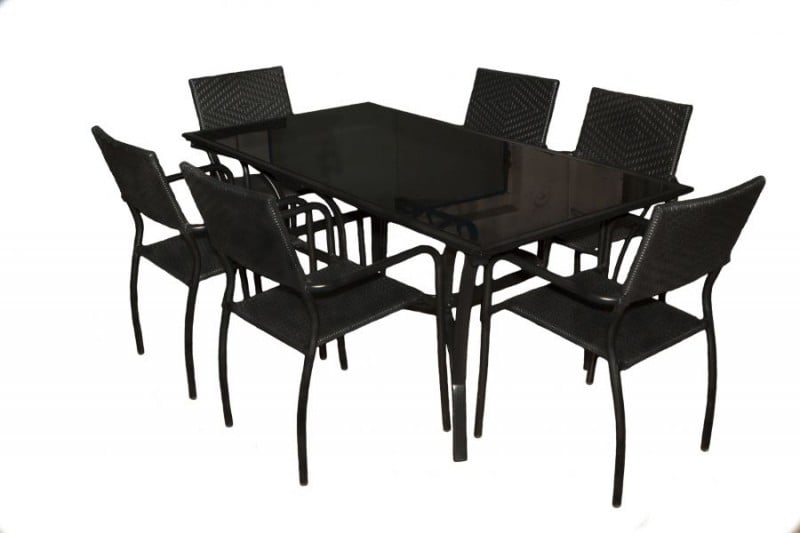 Обеденный стол Cruzo Бали 1700х900х730 мм Черный (st0004) - фото 2