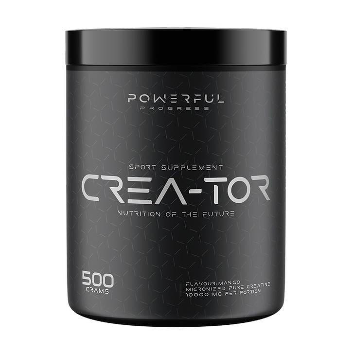 Креатин моногидрат мікронізований без сахара Powerful Progress Crea-Tor 500 г Манго