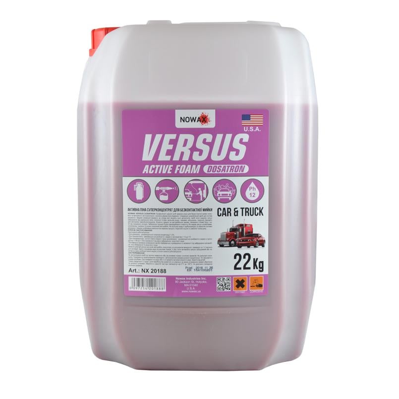 Автошампунь для мойки самообслуживания Nowax VERSUS DOSATRON 22 кг 1:150 (NX20188)