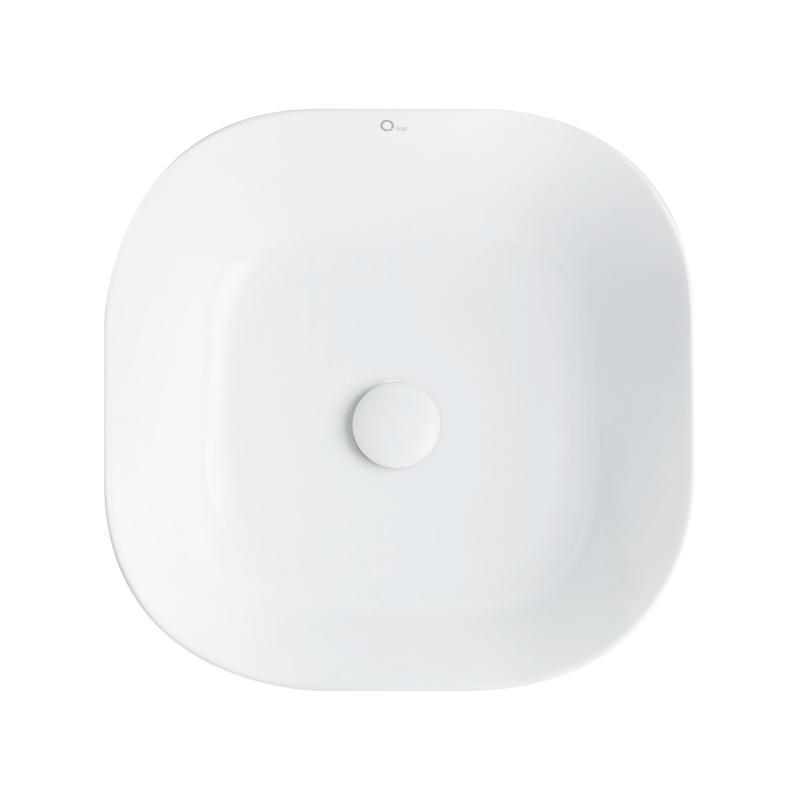 Раковина-чаша Q-tap Kolibri с донным клапаном QT1011K396W (13997)