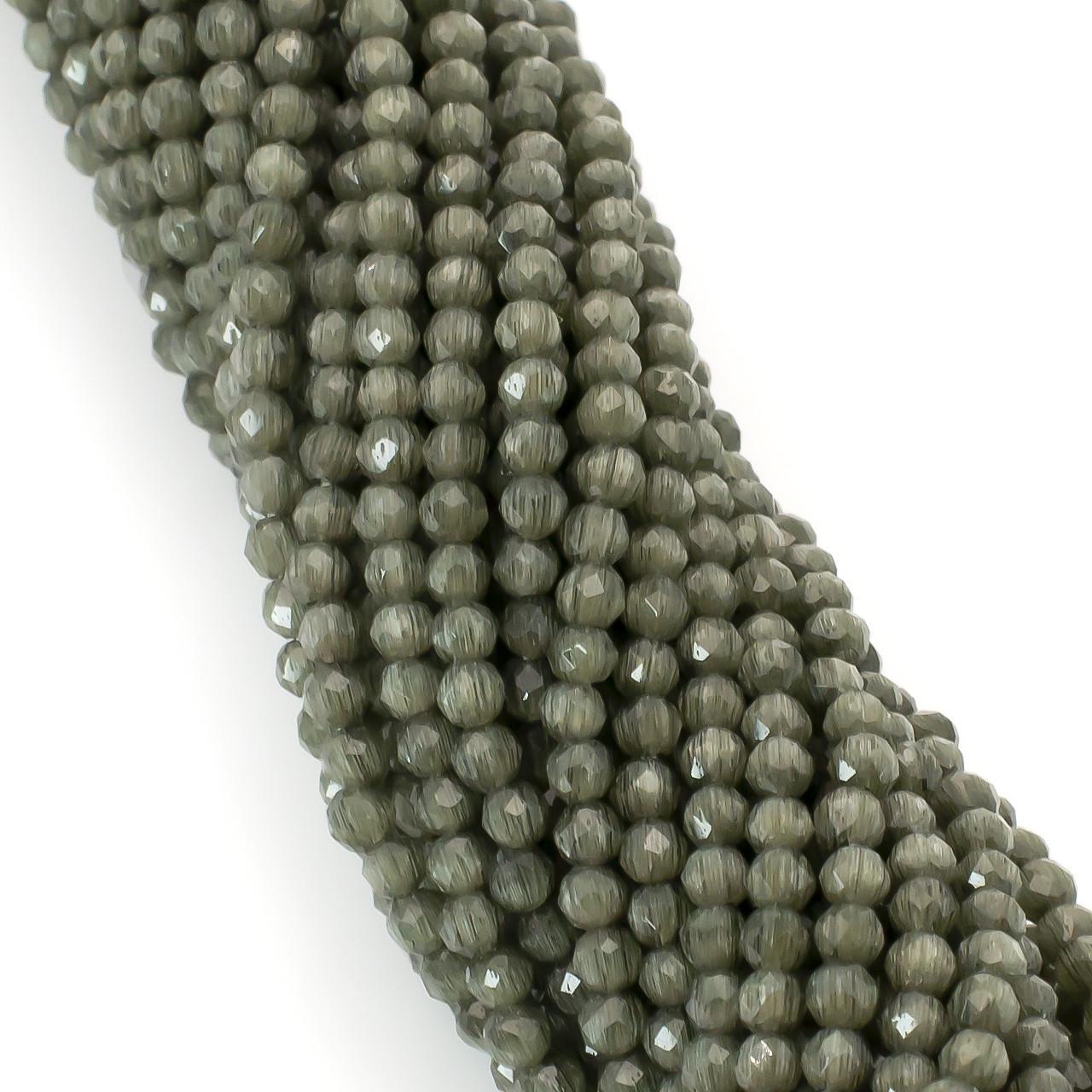 Бусины из шпинели на нитке круглая огранка с эффектом кошачьего глаза 37 см 2 мм 200 шт. Серый (БШ0502к12) Бусины из шпинели на нитке круглая огранка с эффектом кошачьего глаза 37 см 2 мм 200 шт. Серый (БШ0502к12)