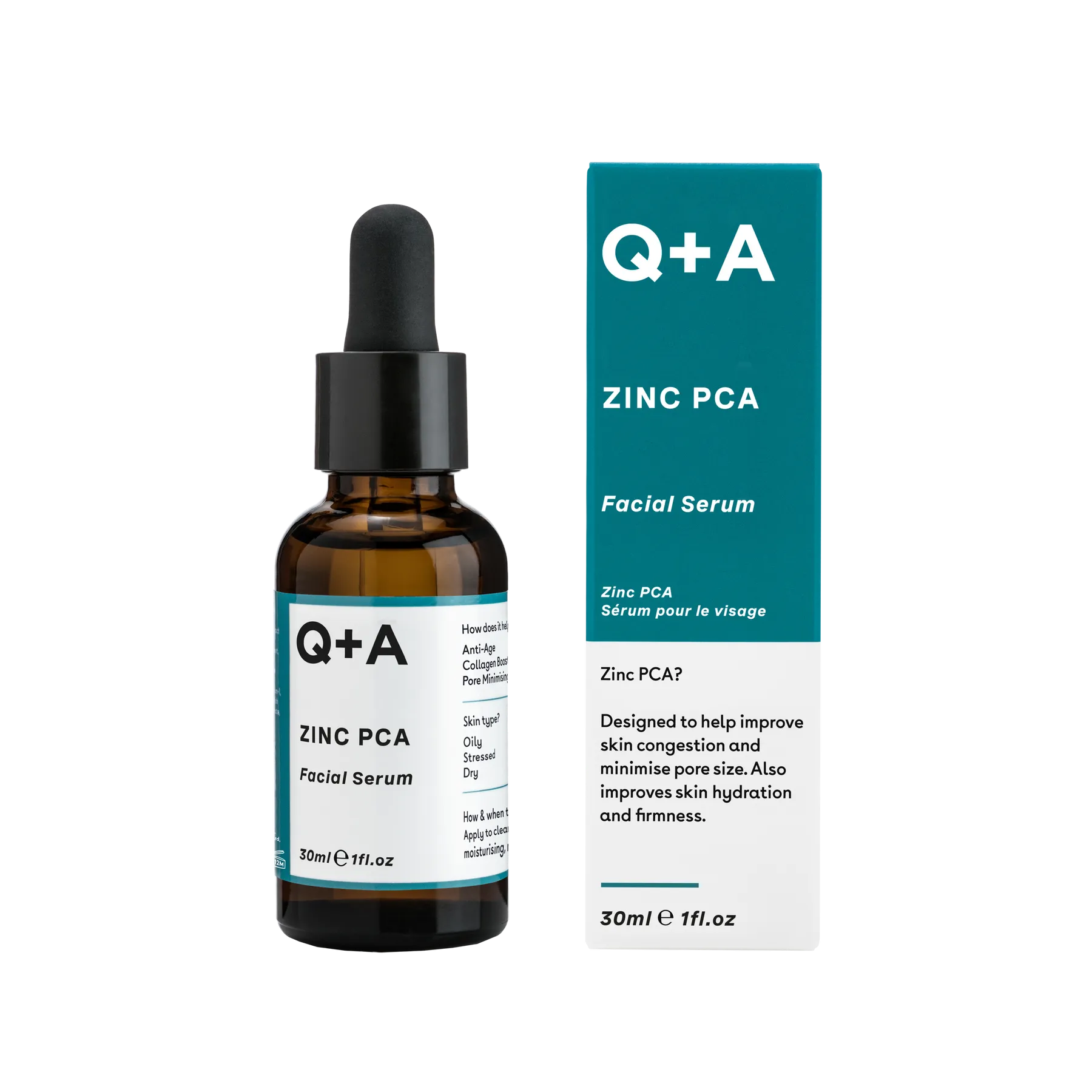 Сироватка для обличчя Q+A Zinc PCA Facial Serum з цинком (Т000152) - фото 2