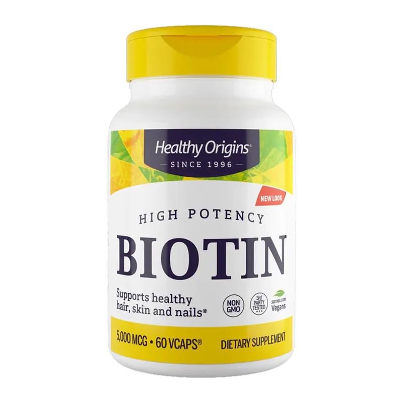 Биотин Healthy Origins 5000 мкг 60 капс. (11142-01)