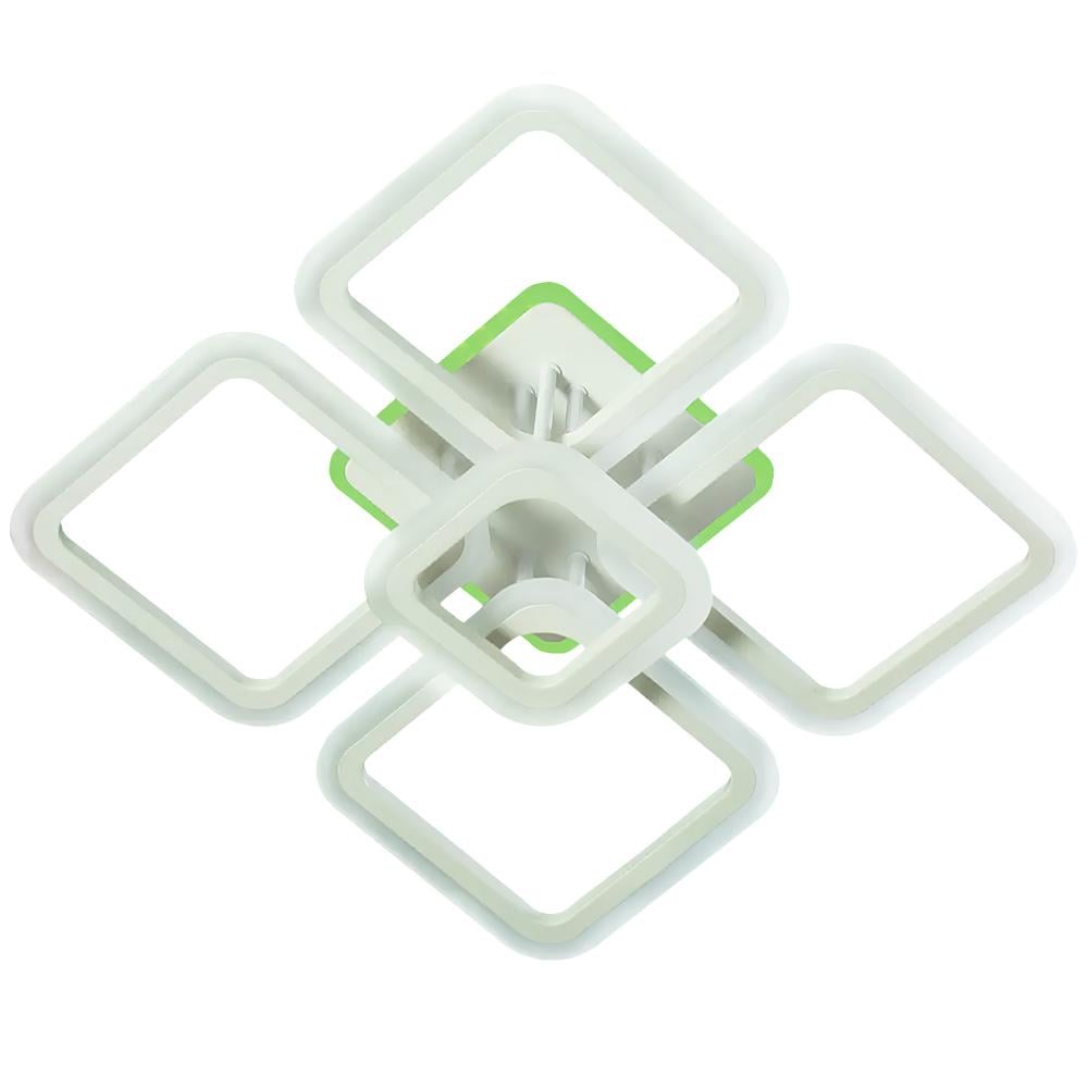 Люстра потолочная светодиодная Light House SY-20629/4/1 WH/RGB 102W/28W 445х445х130 мм Белый