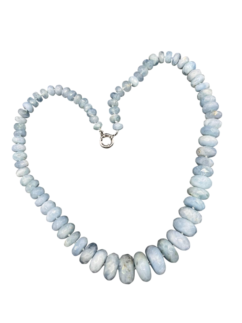 Бусы аквамарин 52 см Голубой (10539)