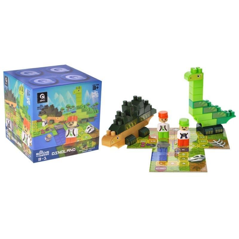Конструктор qbee QB300-101 Block&Steps Земля динозаврів 41 дет. (31955344)