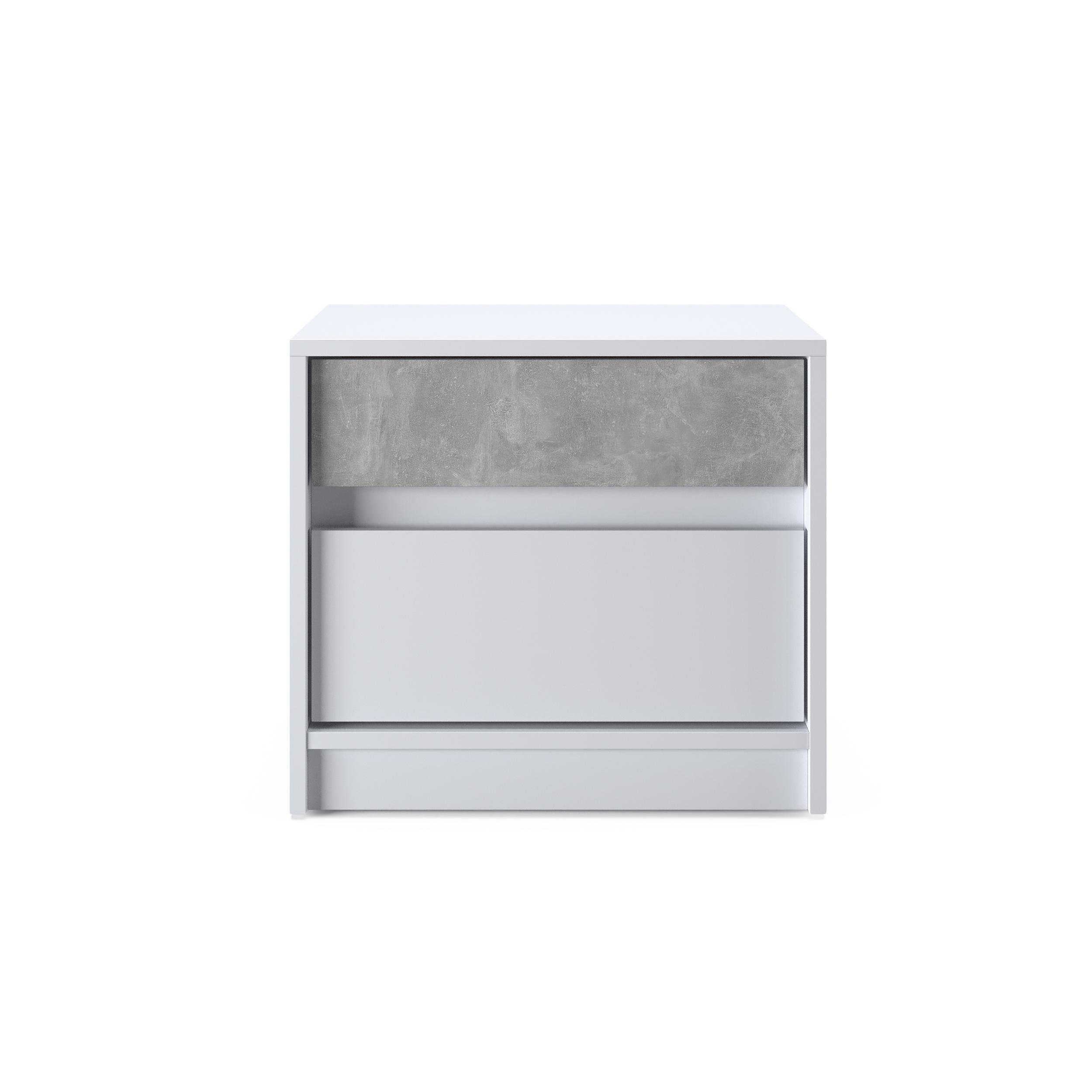 Тумба прикроватная Everest Стайл 500 502х390х442 мм Нимфея/Бетон (11478) - фото 1 Тумба прикроватная Everest Стайл 500 502х390х442 мм Нимфея/Бетон (11478) - фото 1