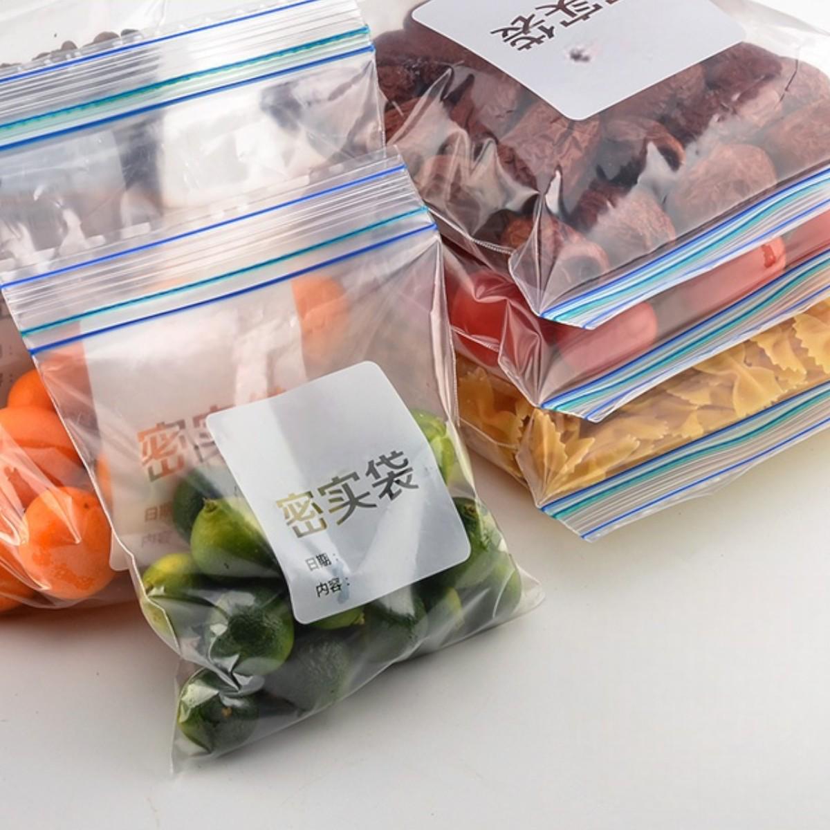 Пакеты с замком Zip-Lock Zipper Bag для хранения продуктов 16х15 см 30 шт. (R98225-S) - фото 3 Пакеты с замком Zip-Lock Zipper Bag для хранения продуктов 16х15 см 30 шт. (R98225-S) - фото 3