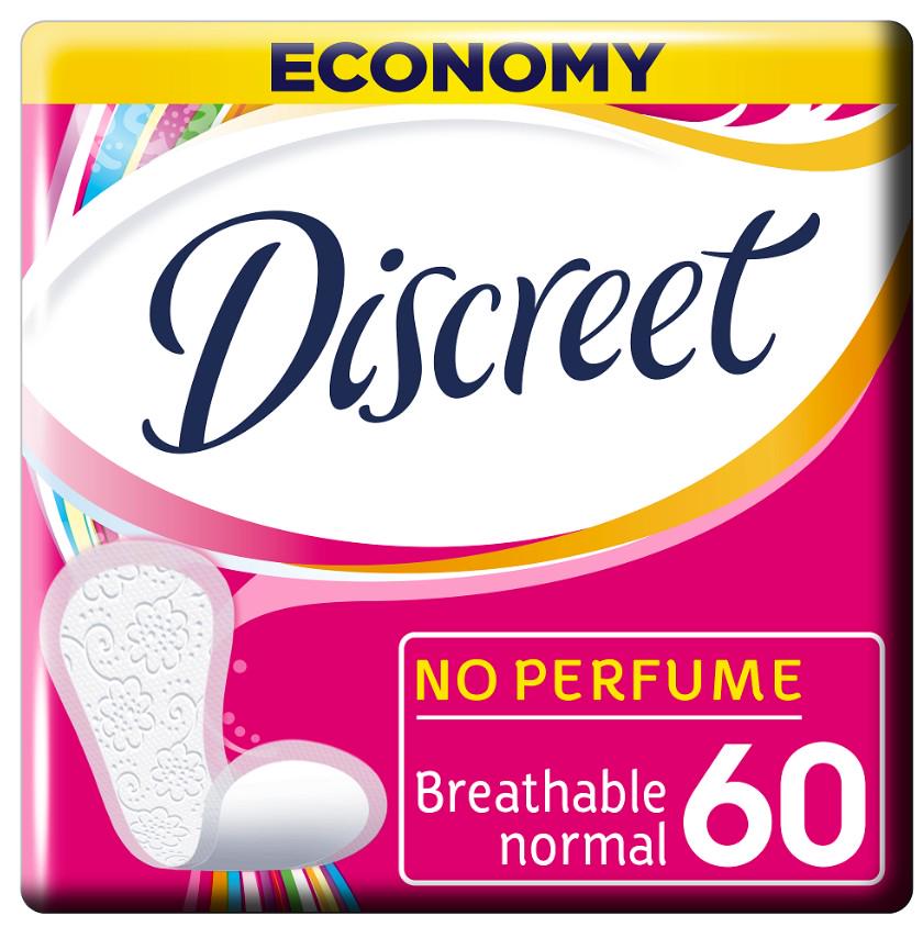 Прокладки щоденні Discreet Normal No Perfume 60 шт. (8001090162076)