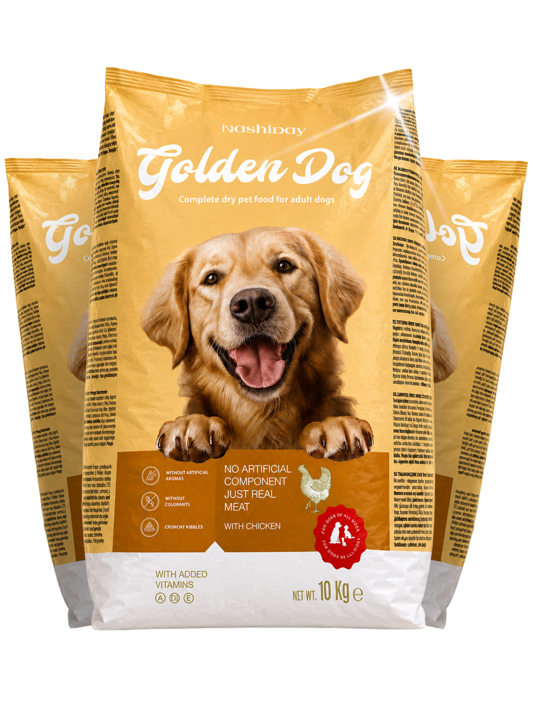 Корм для собак сухой Golden Dog для всех пород птица 10 кг 3 шт. (338582896) Корм для собак сухой Golden Dog для всех пород птица 10 кг 3 шт. (338582896)