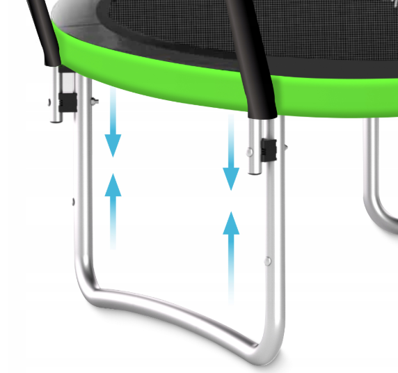 Батут із сіткою 4FIZJO 10 304-312 см Зелений - фото 6 Батут із сіткою 4FIZJO 10 304-312 см Зелений - фото 6