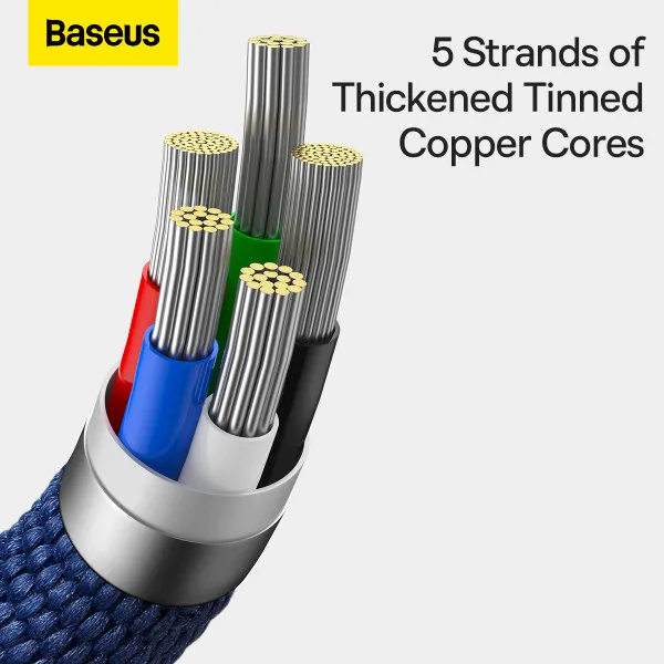 Кабель Швидкий заряд та передача даних для iPhone Baseus Crystal Shine Series Type-C to Lightning PD 20W 1,2 м ( v-1) - фото 3