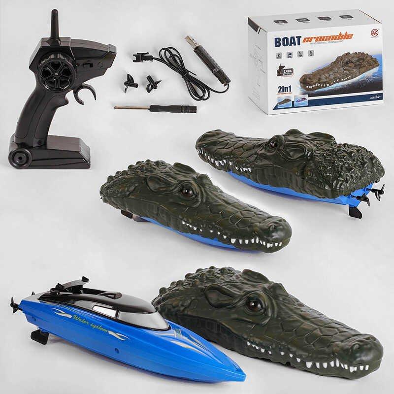 Катер на радиоуправлении с накладкой крокодила 2.4 GHz (RH 702) - фото 3