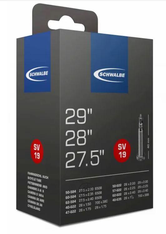 Велокамера Schwalbe 40/62x622/635 SV19 40 мм EK 29" (TUB-06-01)