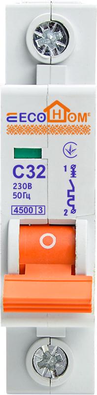 Автоматический выключатель АСКО-Укрем ECO 1P 32A 4,5кА C (ECO010010006)