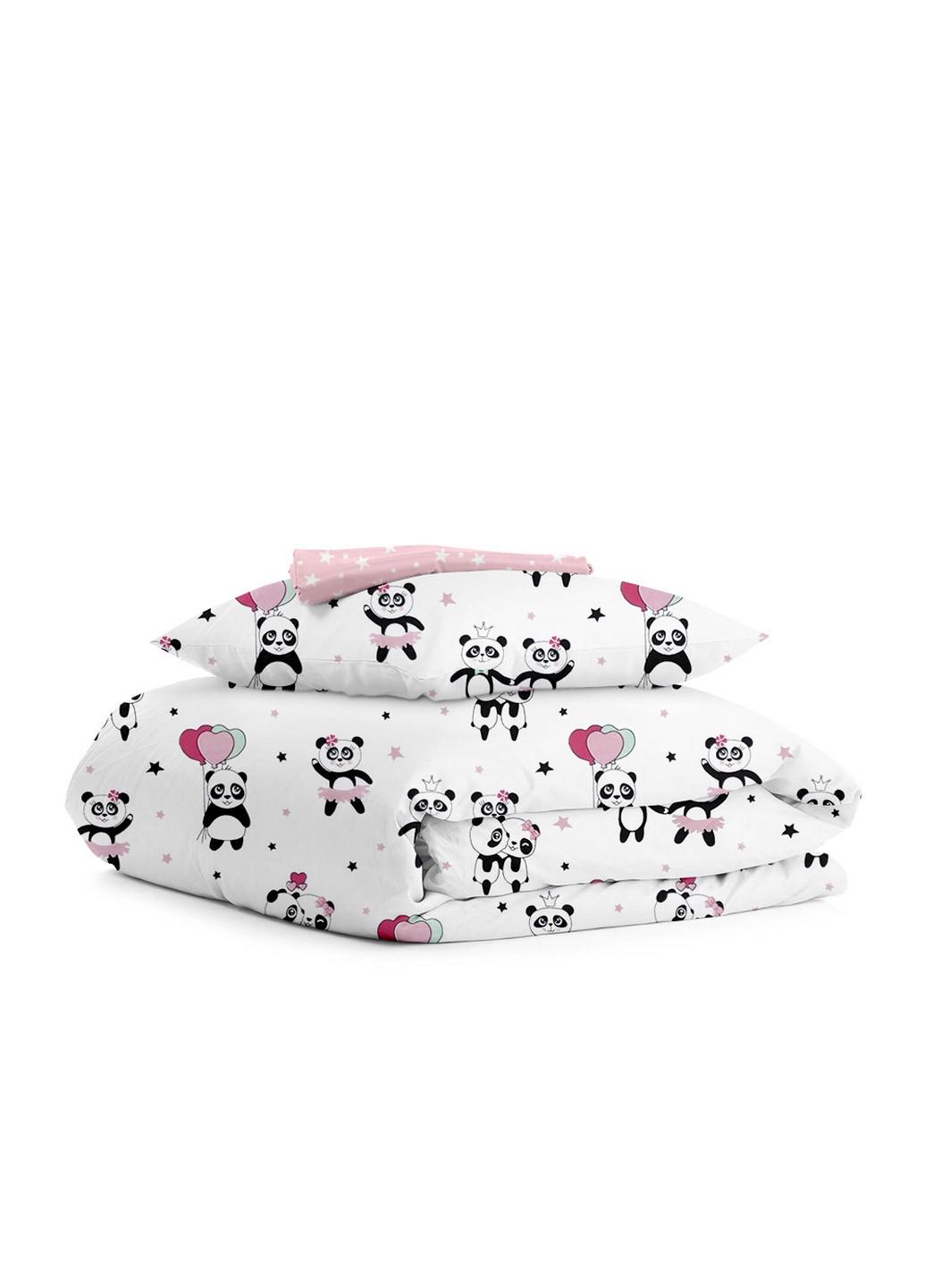 Подростковое постельное бельё PANDA LOVE ROSE DOTS