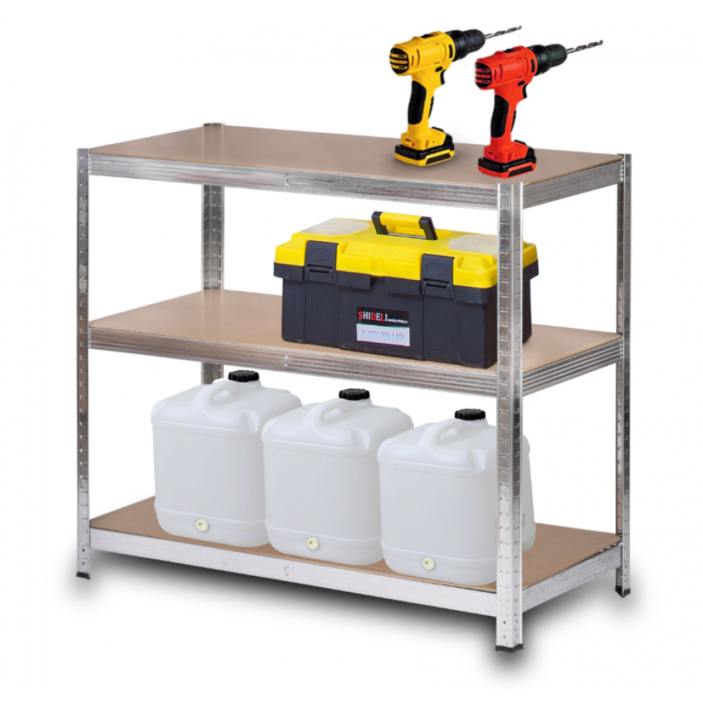 Стелаж металевий Bonro G2211 для кладовки комори підвалу 6 полиць 220х110х50 см (42401123) - фото 9 Стелаж металевий Bonro G2211 для кладовки комори підвалу 6 полиць 220х110х50 см (42401123) - фото 9