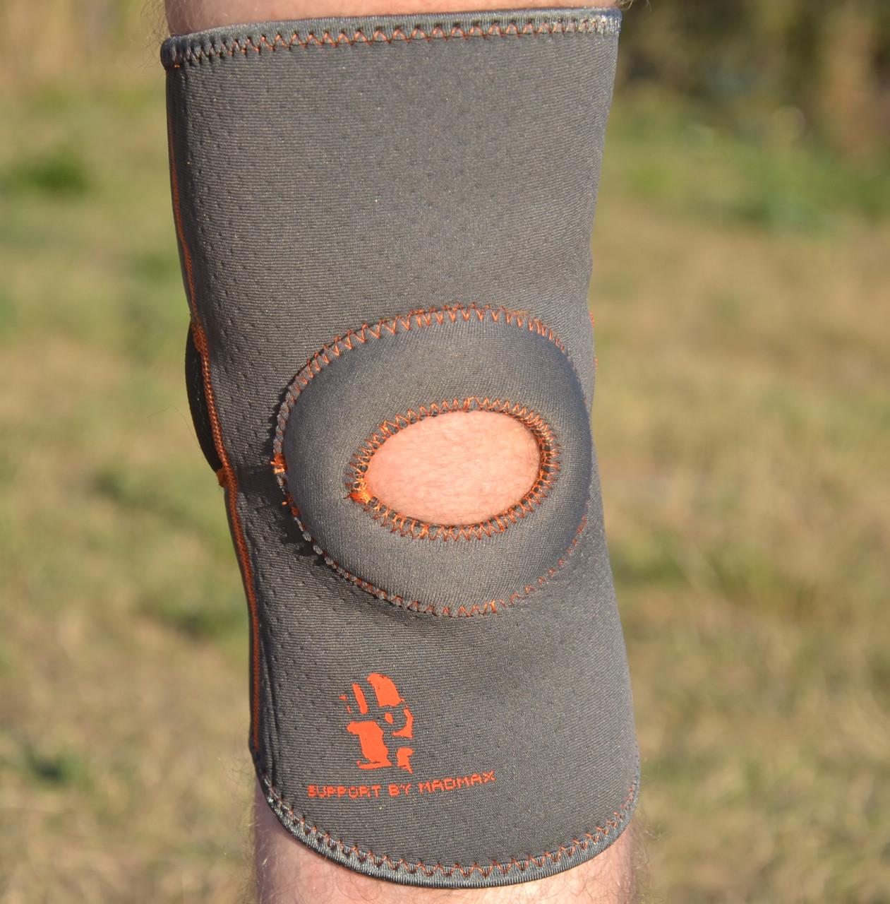 Наколенник MadMax MFA-297 Knee Support with Patella Stabilizer XL Dark Grey/Orange (27343099) - фото 5 Наколенник MadMax MFA-297 Knee Support with Patella Stabilizer XL Dark Grey/Orange (27343099) - фото 5