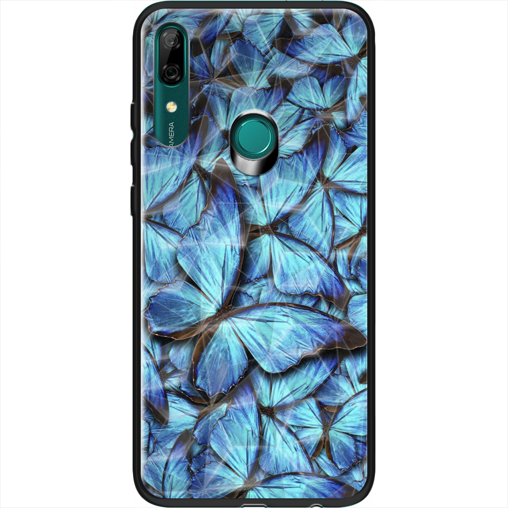 Чехол Boxface Huawei P Smart Z лазурные бабочки Черный силикон с призмой (37381-up1550-37848)